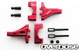 Overdose (#OD2425) Adjustable Aluminum Front Suspension Arm Type-2 - Red