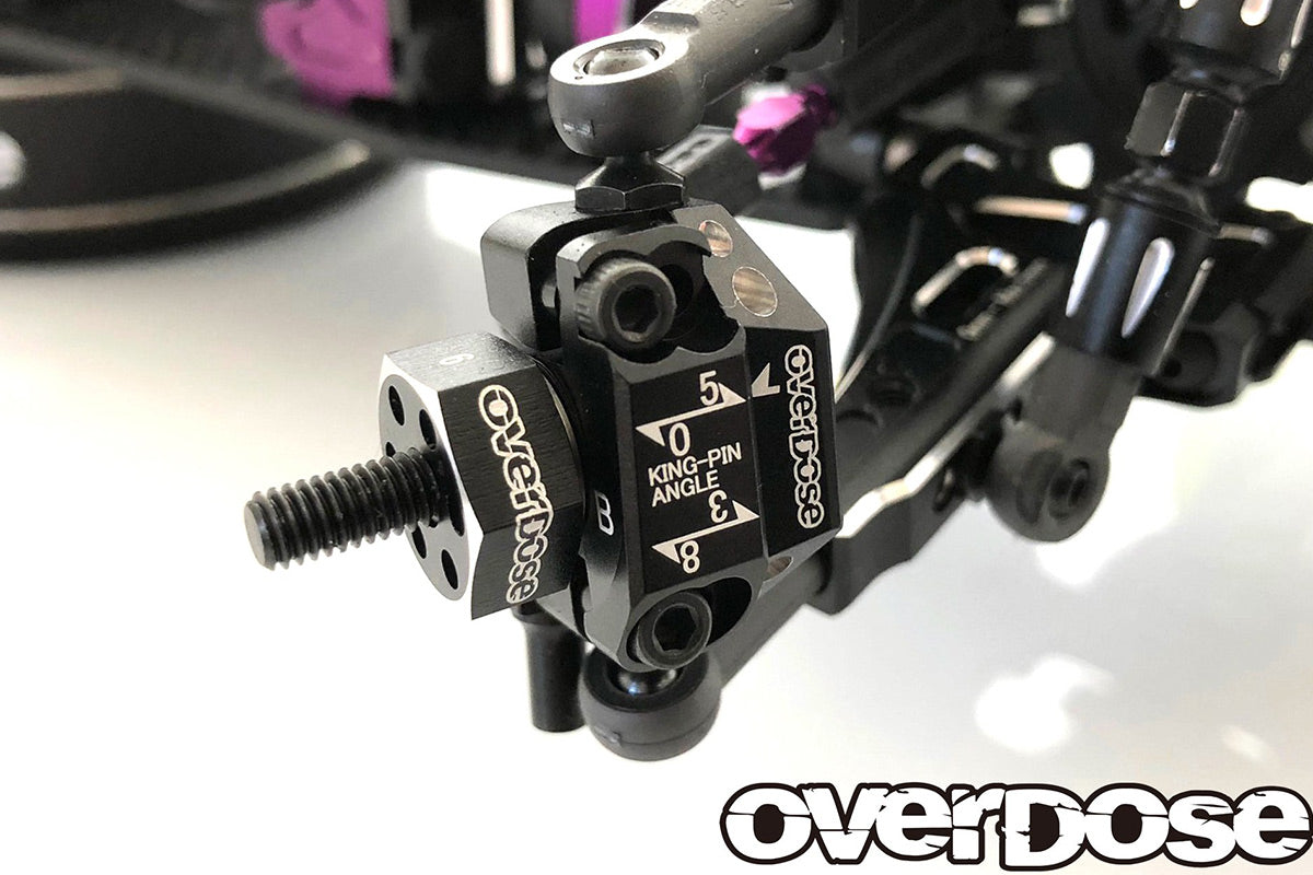 Overdose Alum. Adjustable Knuckle Set Type-2 - Black Overdose Alum. Adjustable Knuckle Set Type-2 - Black
