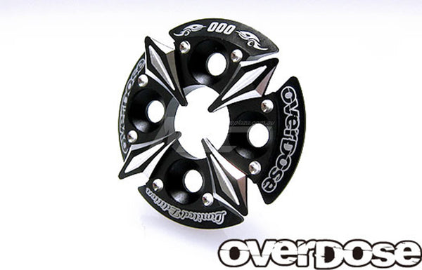 Overdose Spur Gear Support Plate Type-5 Limited Edition - Black Overdose Spur Gear Support Plate Type-5 Limited Edition - Black
