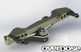 Overdose Alum. Curved Slide-Rack Steering Set Type-2 - Black