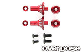 Overdose (#OD2717) Alum. One Piece Axle Shaft 6mm - Red