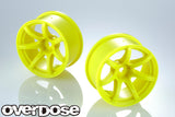 Overdose (OD2722B) R-Spec. WORK EMOTION T7R Wheel - Flo Yellow