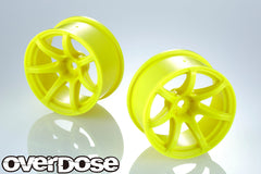Overdose (OD2722B) R-Spec. WORK EMOTION T7R Wheel - Flo Yellow