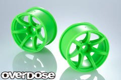 Overdose (OD2724B) R-Spec. WORK EMOTION T7R Wheel - Flo Green
