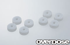 Overdose (#OD2734) Machined PTFE SC Shock Piston Set (φ0.5x5, φ0.5x6, φ0.6x5, φ0.6x6) 1.85t