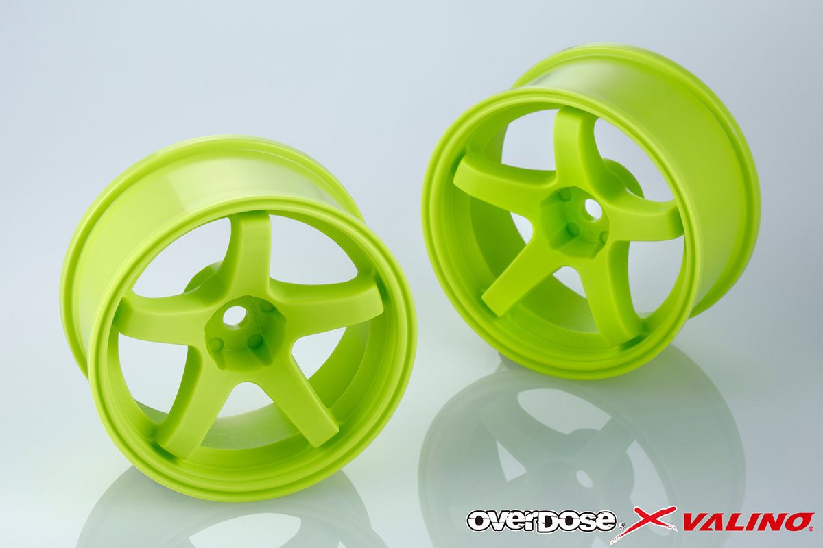 Overdose X Valino GV330 26mm Wheel Set - Lime Yellow Overdose X Valino GV330 26mm Wheel Set - Lime Yellow