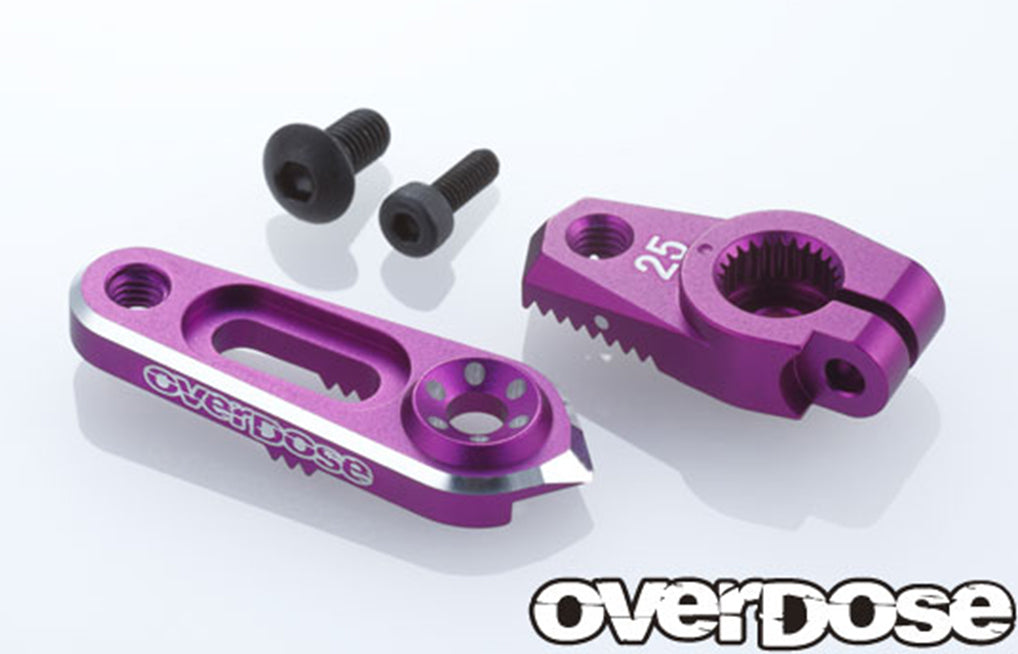 Overdose (#OD2805) JT Alum. Direct Servo Horn 25T - Purple