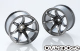 Overdose (#OD2840) WORK EMOTION T7R 30mm Wheel - Matte Black Metal Chrome