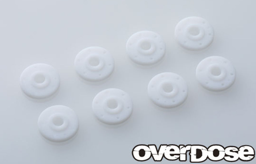 Overdose (#OD2842) Machined PTFE SC Shock Piston Set (φ0.7x6, φ0.8x6, φ0.9x6, Blank) 1.50t