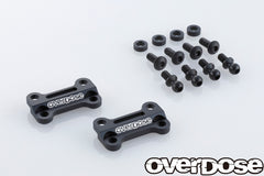 Overdose (#OD2847) TC Alum. Front Upper Arm Bracket - Black