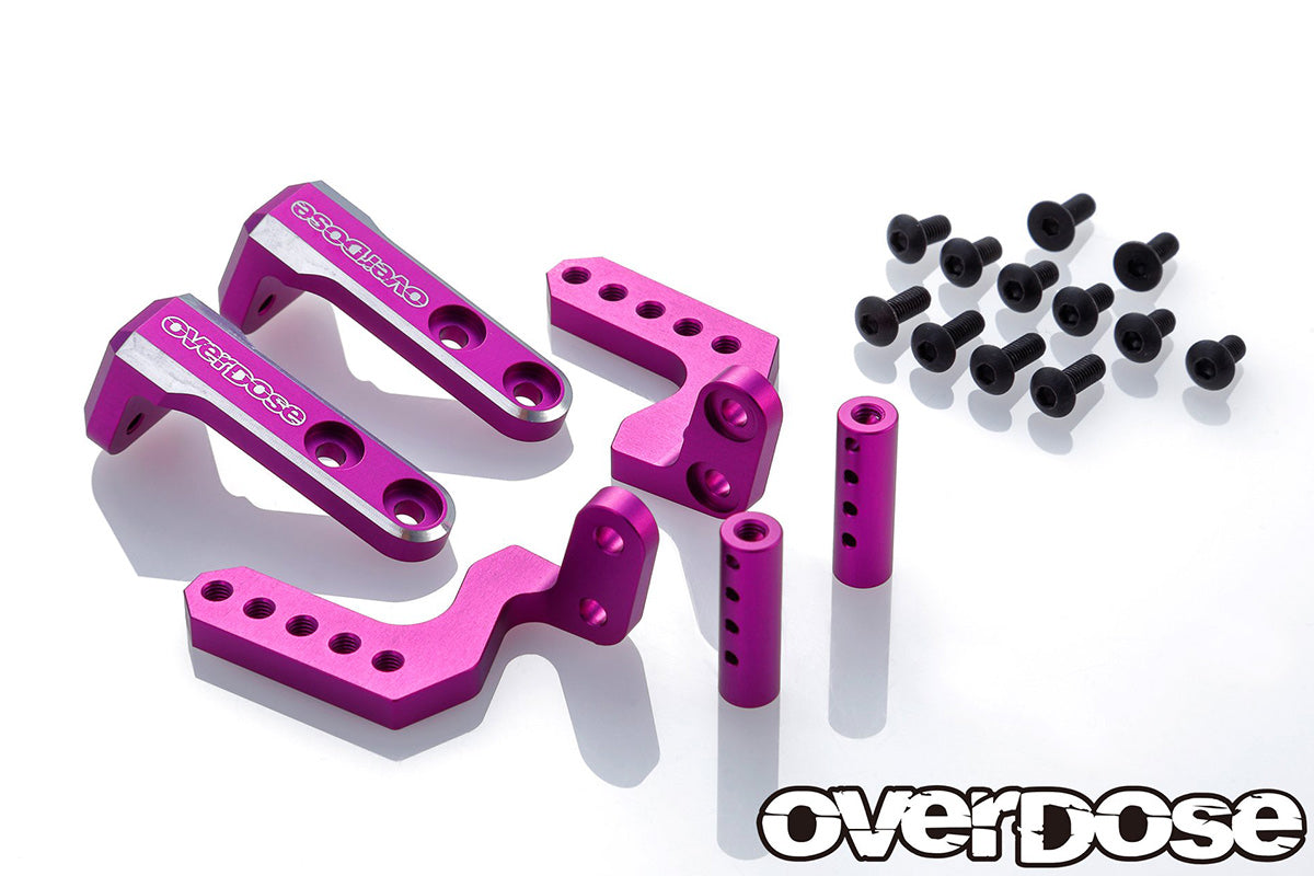 Overdose Alum. Rear Body Mount - Purple Overdose Alum. Rear Body Mount - Purple