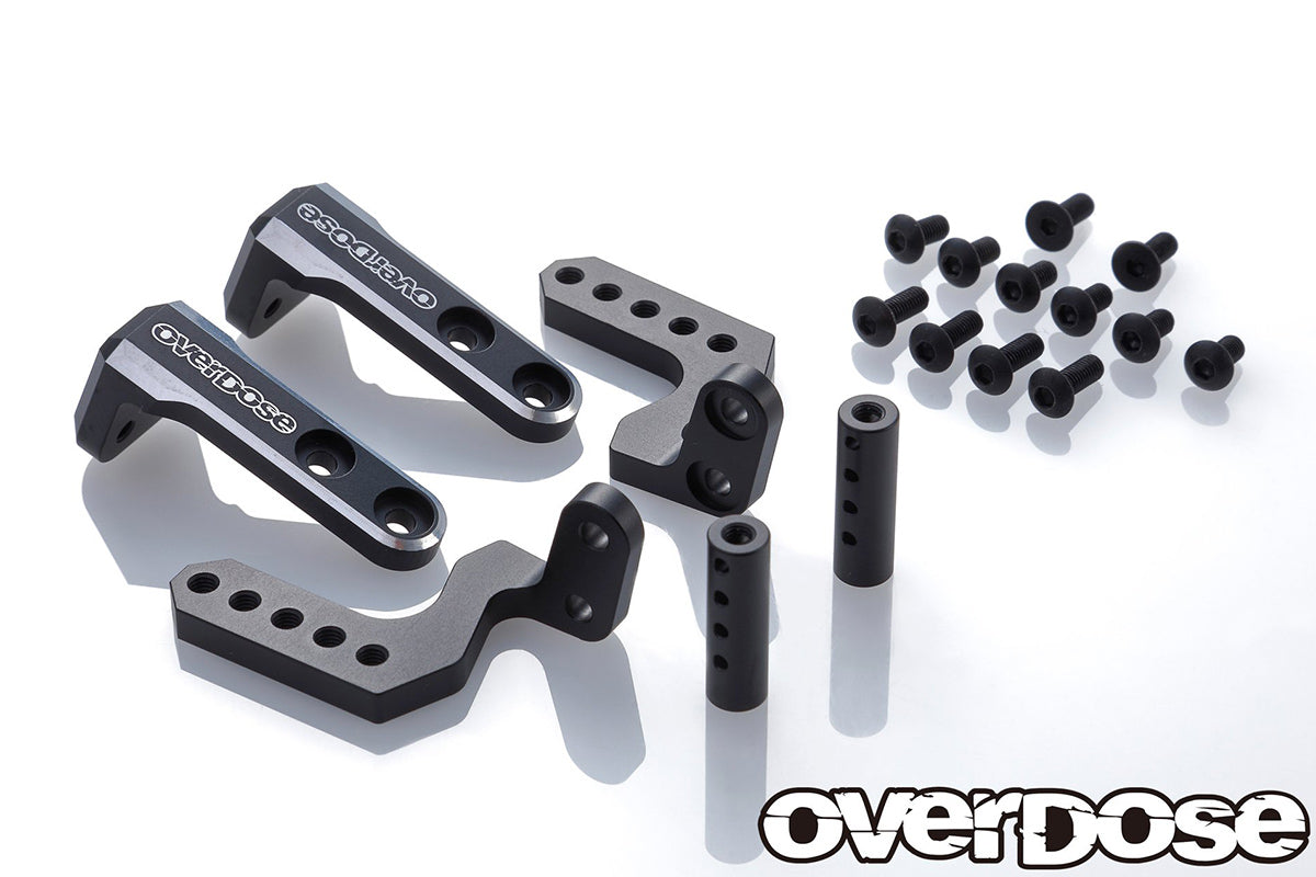 Overdose (#OD2885) Alum. Rear Body Mount - Black