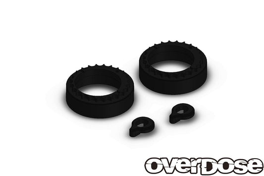 Overdose (#OD2936) Alum. Bearing Adaptor ＆ Bearing Stopper Set - Black