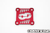Overdose (#OD2938) Alum. Cooling Fan Cover 30 x 30mm - Red