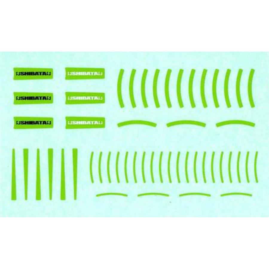 R31House SHIBATA Wheel Sticker - Green R31House SHIBATA Wheel Sticker - Green