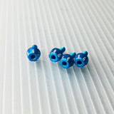 3Racing Alum. One Piece Wheel Nuts - Blue