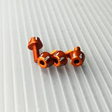 3Racing (#SAK-D5657/OR) Alum. One Piece Wheel Nuts - Orange