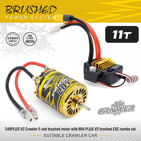 Surpass Hobby 540PLUS V2 80A Drag Combo Set 11T
