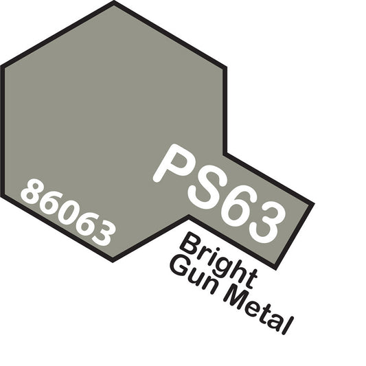 Tamiya PS-63 Bright Gun Metal Spray Paint