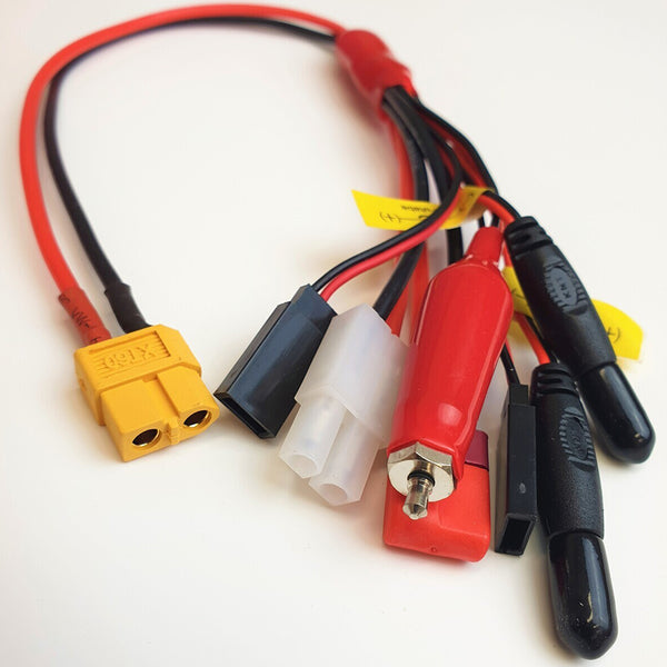 Tornado RC XT60 to Glow/Tamiya/Deans/JR/Futaba Charging Cable Tornado RC XT60 to Glow/Tamiya/Deans/JR/Futaba Charging Cable