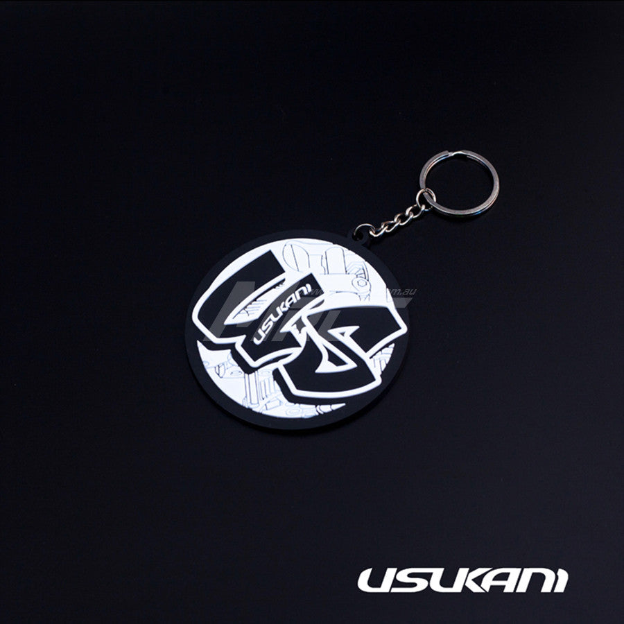 Usukani Logo Key Ring - Black Usukani Logo Key Ring - Black