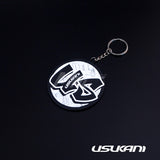 Usukani (#US88121) Logo Key Ring - Black