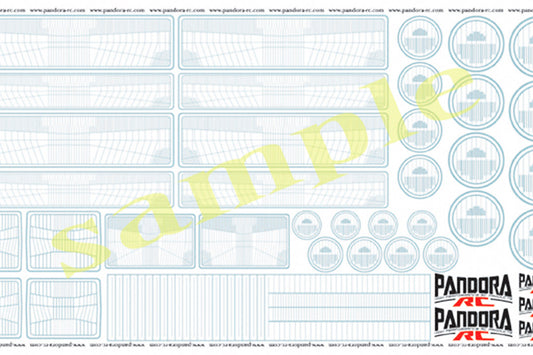 PANDORA RC (#VGP-604) 3D Graphic Headlight Decal