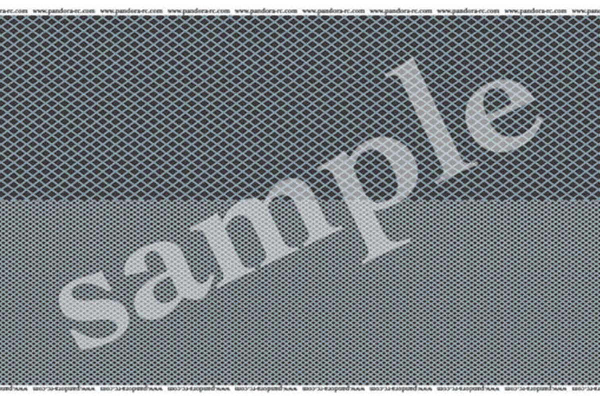 Pandora RC 3D Cross Mesh Decal - Plating Pandora RC 3D Cross Mesh Decal - Plating