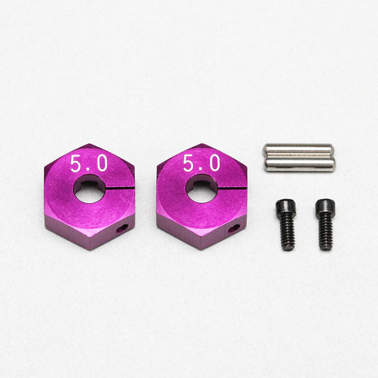 Yokomo (#Y2-011CP5) Aluminum Clamp Wheel Hub 5.0mm - Purple