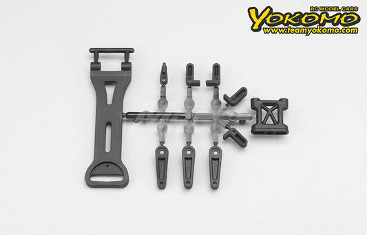Yokomo (#Y2-118S) Battery Mount / Servo Horn Set
