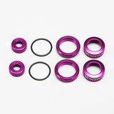 Yokomo SLF Shock O-Ring Cap / Adjust Nut Set - Purple